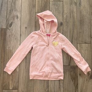 Isaac Mizrahi Pink heart Hoodie Sweatshirt